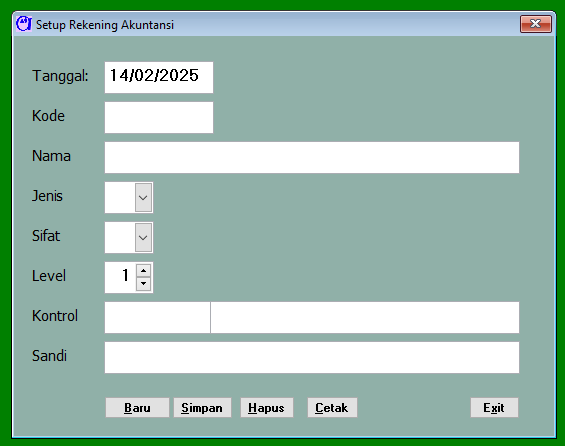 FORM INPUT AKUN
